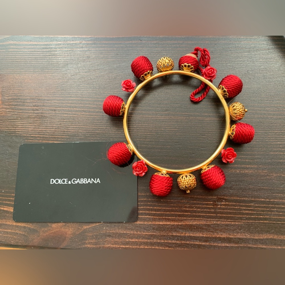 Dolce & Gabbana Sicilia Natale Roses Charm bracelet